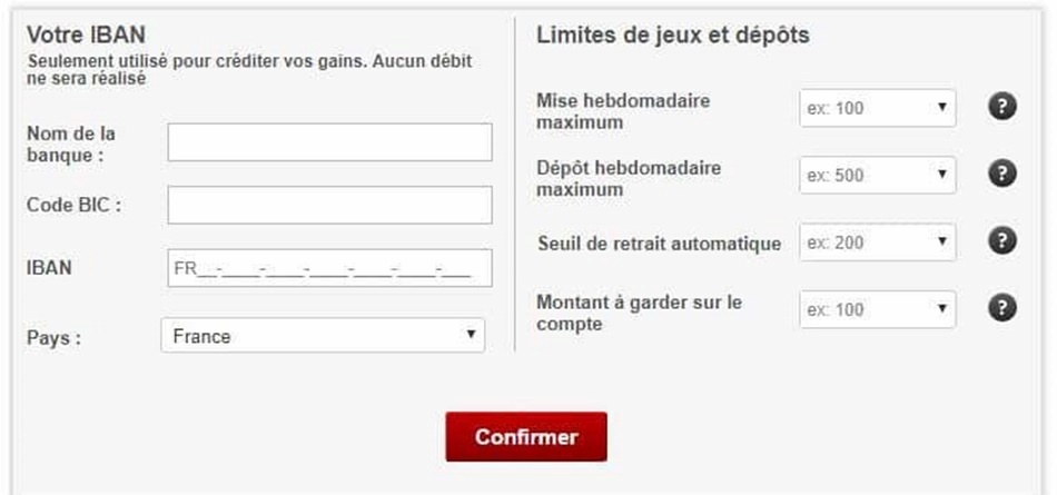 informations bancaires