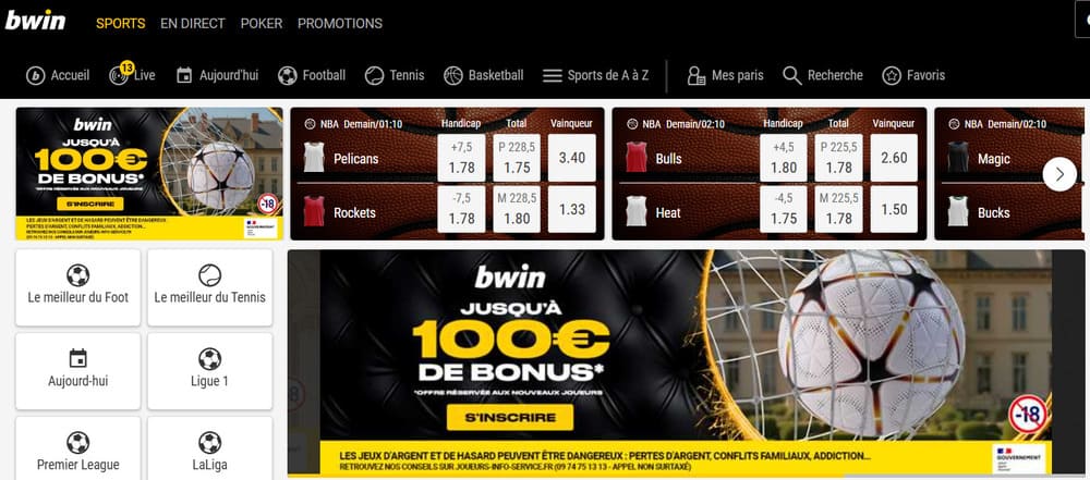 homepage du casino en ligne bwin france